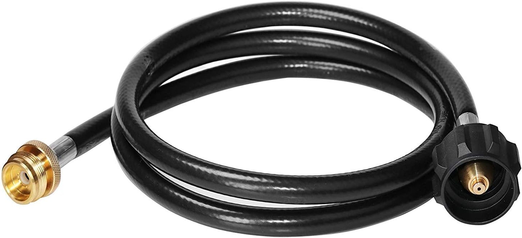 5 Feet Propane Adapter Hose 1 Lb to 20 Lb Converter Replacement for Qcc1/Type1 Tank Connects 1 LB Bulk Portable Appliance to 20 Lb Propane Tank - Safety Certified