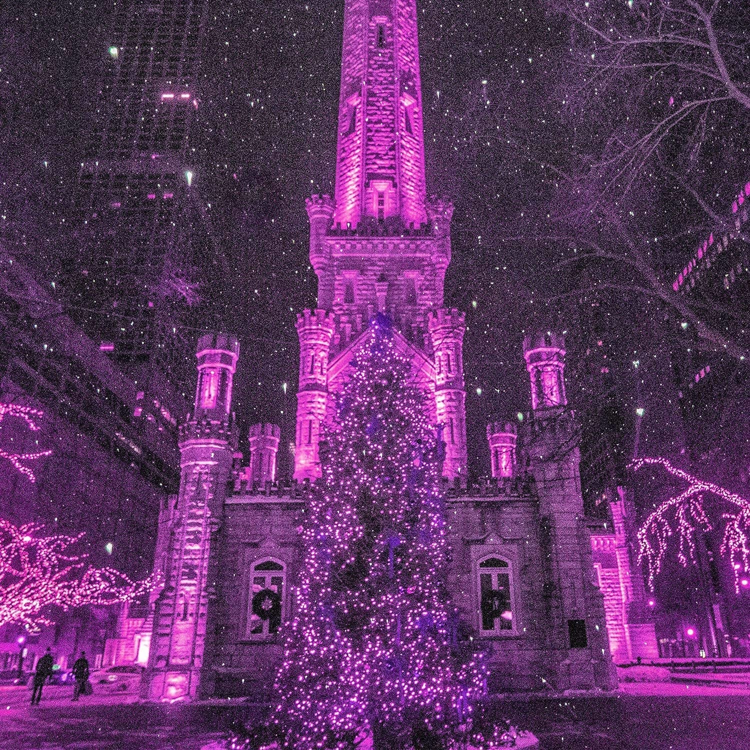 Halloween String Lights Outdoor, 98 Feet 300 Led Christmas Lights with 8 Lighting Modes for Halloween Party Christmas Xmas Tree Lights Decor(Purple)